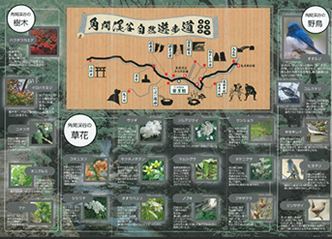 角間渓谷自然遊歩道マップ　イメージ